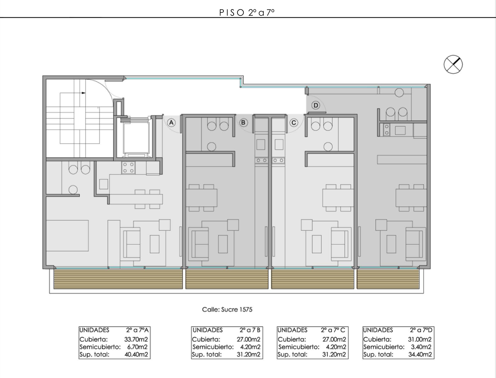 piso 2 a 7